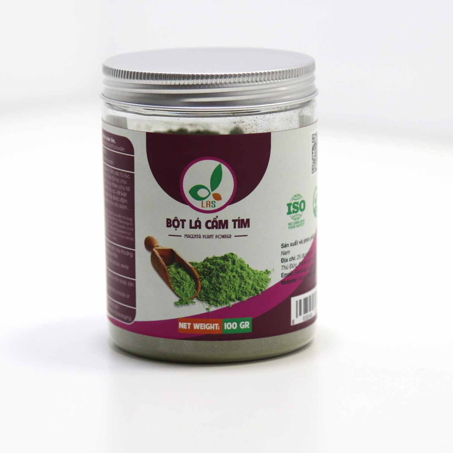 Bột lá cẩm hũ 100gr