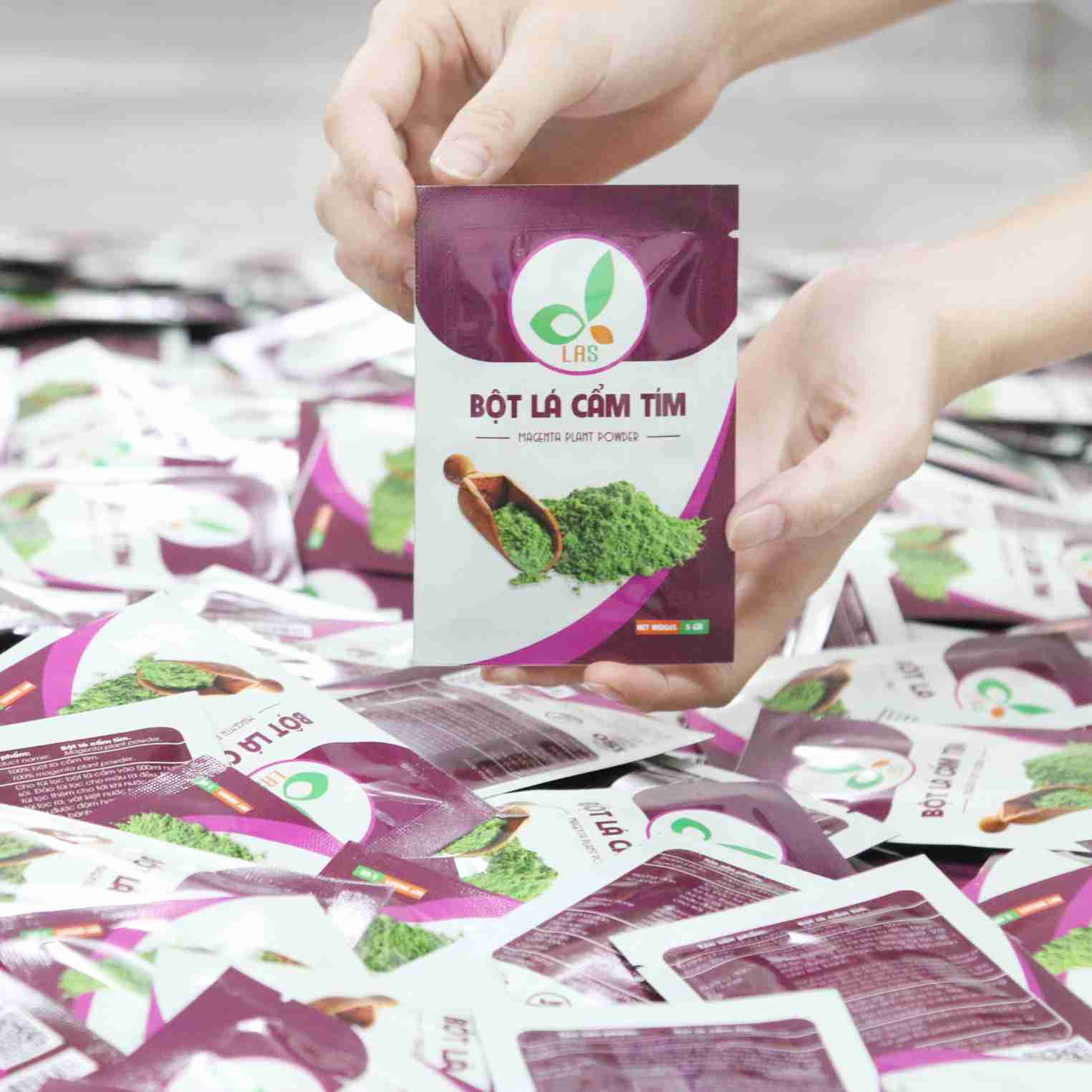 Bột lá cẩm tím - Gói 5gr LAS Việt Nam
