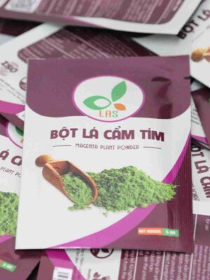 Đóng gói bột lá cẩm tím - Gói 5gr